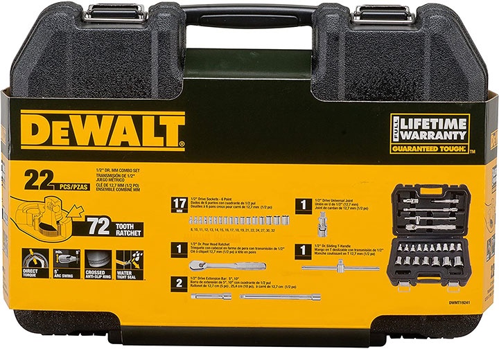1/2" Bộ tuýp 20 chi tiết Dewalt DWMT19241-1 1/2" Bộ tuýp 20 chi tiết Dewalt DWMT19241-1
