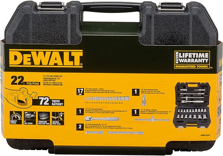 1/2" Bộ tuýp 20 chi tiết Dewalt DWMT19241-1