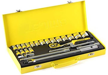 1/2" Bộ tuýp 24 chi tiết Tajima TS-24 1/2" Bộ tuýp 24 chi tiết Tajima TS-24