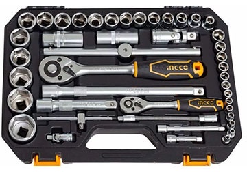 1/2" và 1/4" Bộ tuýp 44 chi tiết INGCO HKTS42441 1/2" và 1/4" Bộ tuýp 44 chi tiết INGCO HKTS42441