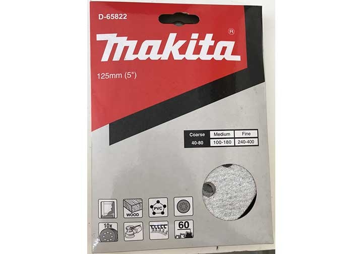 125mm Đĩa nhám tròn cho sơn A60 Makita D-65822 125mm Đĩa nhám tròn cho sơn A60 Makita D-65822