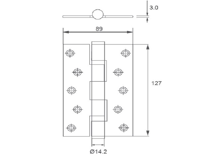 127x89x3mm Bản lề bi kích thước lớn inox 304 Imundex 701.12.900 127x89x3mm Bản lề bi kích thước lớn inox 304 Imundex 701.12.900