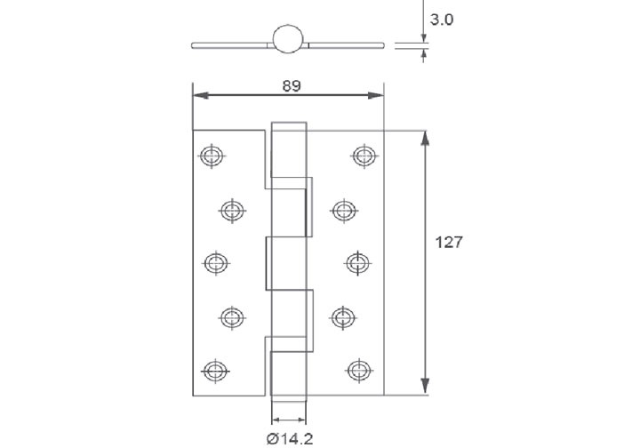 127x89x3mm Bản lề bi mạ PVD inox 304 Imundex 701.12.970 127x89x3mm Bản lề bi mạ PVD inox 304 Imundex 701.12.970