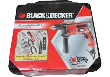 13mm Máy khoan 550W kèm 49 phụ kiện Black and Decker KR554REP11