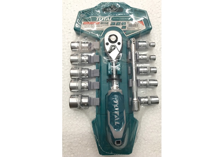 1/4" Bộ cờ lê tự động và đầu tuýp 12 chi tiết Total THT14114126 1/4" Bộ cờ lê tự động và đầu tuýp 12 chi tiết Total THT14114126