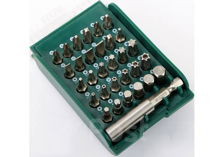 1/4" Bộ mũi vặn vít đa năng 31 chi tiết Sata 09-332 (09332) 1/4" Bộ mũi vặn vít đa năng 31 chi tiết Sata 09-332 (09332)
