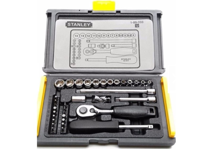 1/4" Bộ tuýp 35 chi tiết Stanley 89-033-1 1/4" Bộ tuýp 35 chi tiết Stanley 89-033-1