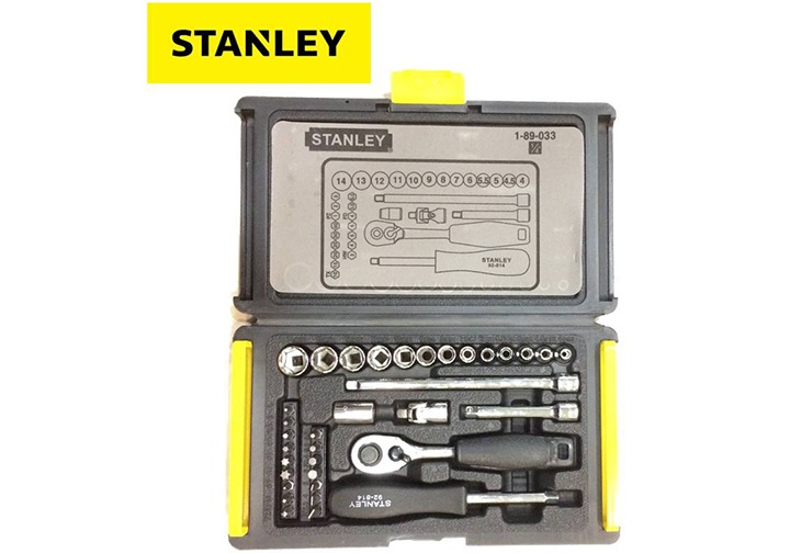 1/4" Bộ tuýp 35 chi tiết Stanley 89-033-1 1/4" Bộ tuýp 35 chi tiết Stanley 89-033-1