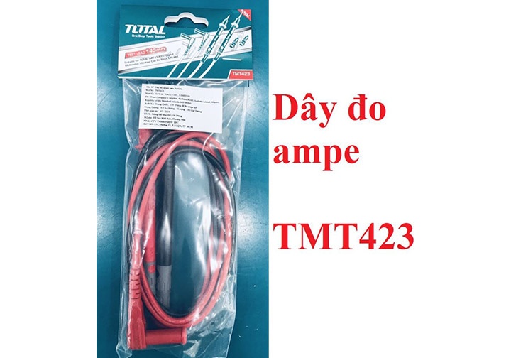 143mm Dây đo ampe Total TMT423 (phù hợp cho TMT410002) 143mm Dây đo ampe Total TMT423 (phù hợp cho TMT410002)