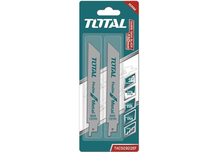 150mm Lưỡi cưa kim loại cho máy cưa kiếm Total TAC52922EF 150mm Lưỡi cưa kim loại cho máy cưa kiếm Total TAC52922EF