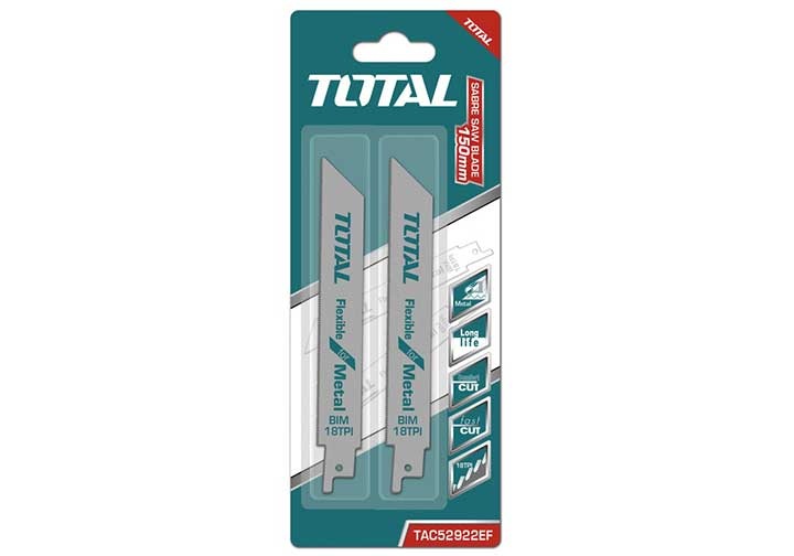 150mm Lưỡi cưa kim loại cho máy cưa kiếm Total TAC52922EF 150mm Lưỡi cưa kim loại cho máy cưa kiếm Total TAC52922EF