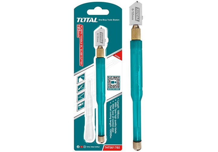 165mm Dao cắt kiếng (kính) tay cầm nhựa Total THT561782 165mm Dao cắt kiếng (kính) tay cầm nhựa Total THT561782