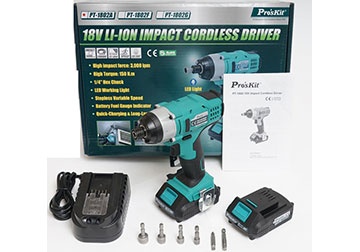18V Máy vặn vít dùng pin Proskit PT-1802F 18V Máy vặn vít dùng pin Proskit PT-1802F