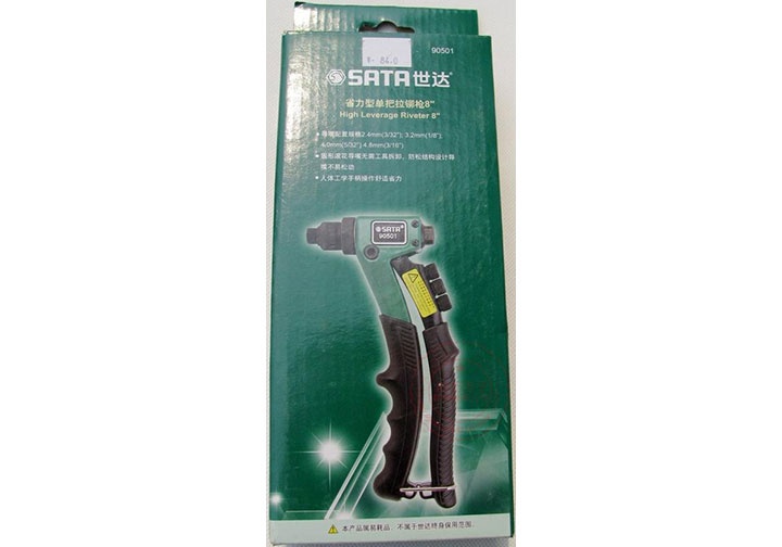 2.4, 3.2, 4, 4.8mm Kìm bấm riveter trợ lực Sata 90-501 (90501) 2.4, 3.2, 4, 4.8mm Kìm bấm riveter trợ lực Sata 90-501 (90501)