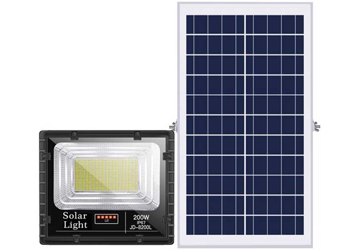 200W Đèn năng lượng mặt trời Solar Light JD-8200L 200W Đèn năng lượng mặt trời Solar Light JD-8200L