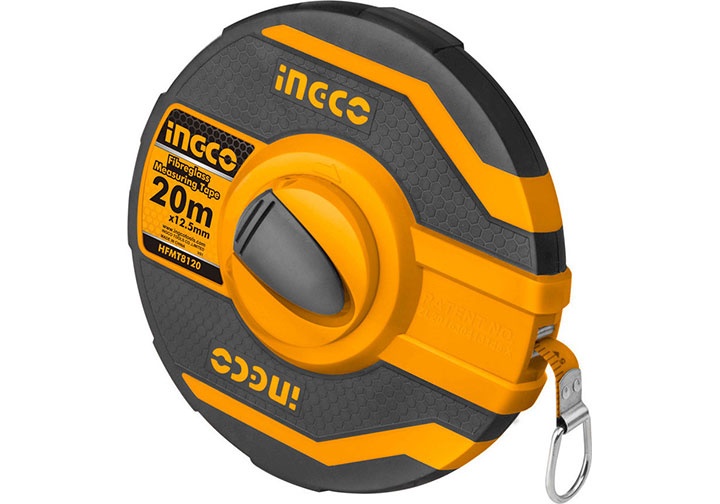 20mx12.5mm Thước dây sợi thủy tinh INGCO HFMT8120 20mx12.5mm Thước dây sợi thủy tinh INGCO HFMT8120