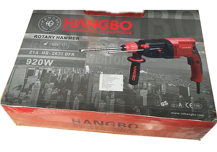 22mm Máy khoan búa 920W Hangbo HB-2831DFR 22mm Máy khoan búa 920W Hangbo HB-2831DFR