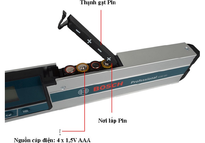 24" (600mm) Thước thủy đo nghiêng điện tử Bosch GIM 60