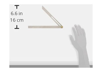 250mm Thước đo góc đầu nhọn Shinwa 62596 250mm Thước đo góc đầu nhọn Shinwa 62596