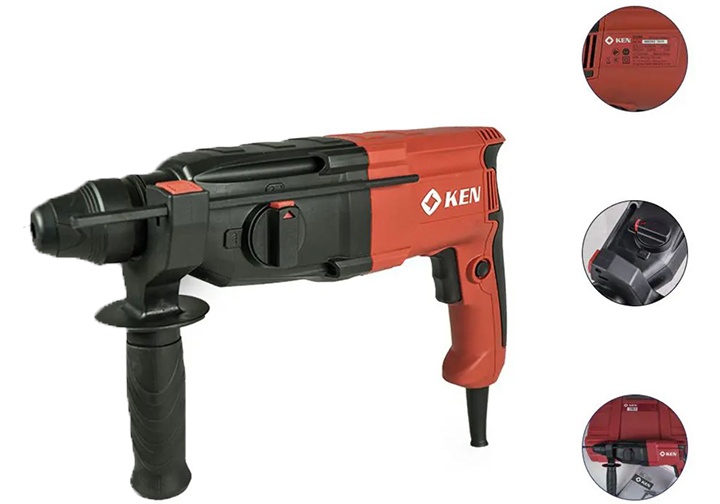 26mm Máy khoan búa (2 chức năng) 810W Ken 2526E 26mm Máy khoan búa (2 chức năng) 810W Ken 2526E