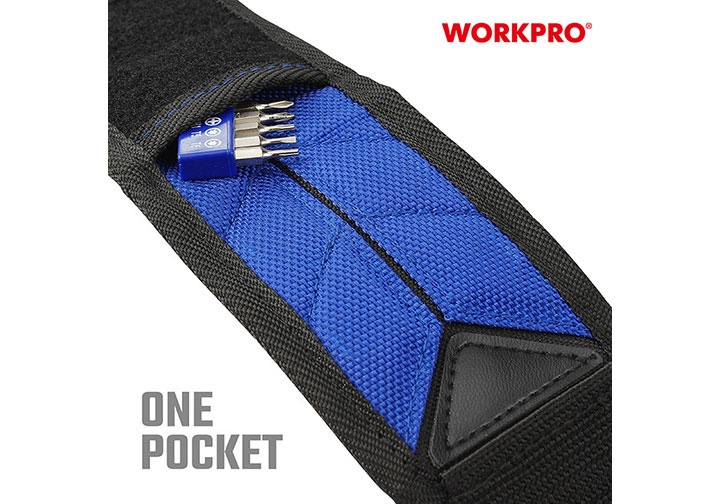 287x75mm Tay đeo đựng công cụ từ tính Workpro WP289002 287x75mm Tay đeo đựng công cụ từ tính Workpro WP289002