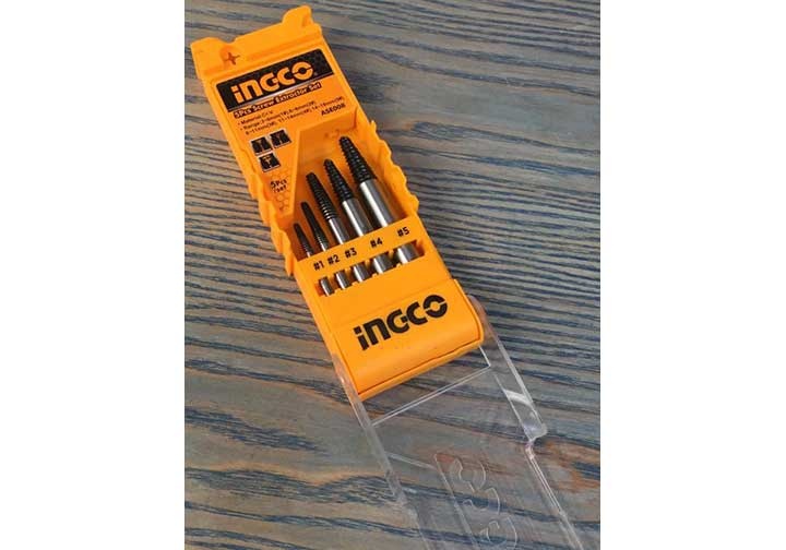 3-18mm Bộ mũi taro lấy ốc gãy 5 chi tiết Ingco ASE008