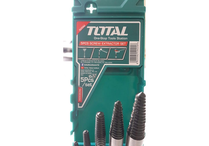 3-18mm Bộ mũi taro lấy ốc gãy 5 chi tiết Total TACSE0056 3-18mm Bộ mũi taro lấy ốc gãy 5 chi tiết Total TACSE0056