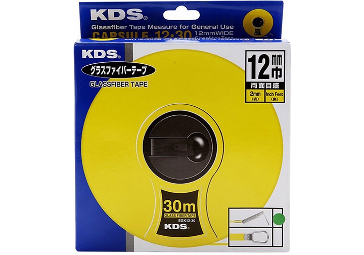 30m Thước dây sợi thủy tinh KDS EGK1230 30m Thước dây sợi thủy tinh KDS EGK1230