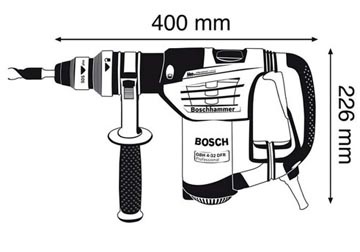 32mm Máy khoan búa 900W Bosch GBH 4-32 DFR