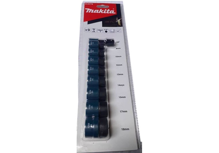 3/8" Bộ tuýp 9 chi tiết Makita B-55778 3/8" Bộ tuýp 9 chi tiết Makita B-55778
