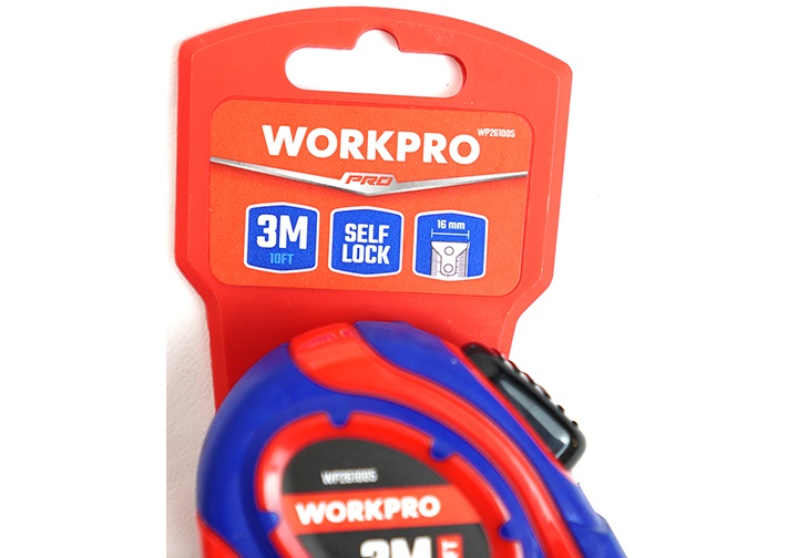 3m x 16mm Thước cuộn thép tự khóa Workpro WP261005 3m x 16mm Thước cuộn thép tự khóa Workpro WP261005