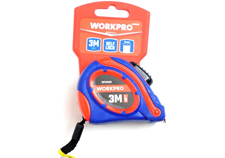 3m x 16mm Thước cuộn thép tự khóa Workpro WP261005 3m x 16mm Thước cuộn thép tự khóa Workpro WP261005