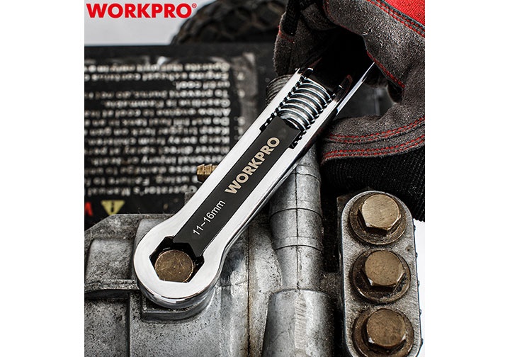 5-16mm Cờ lê vòng đa năng Workpro WP272017 5-16mm Cờ lê vòng đa năng Workpro WP272017