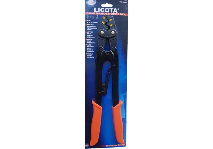 5.5-25mm2 Kìm bấm đầu cote số 25 Licota TCP-10090 5.5-25mm2 Kìm bấm đầu cote số 25 Licota TCP-10090