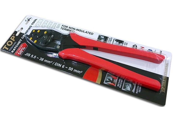 5.5-38mm2 Kìm bấm cosse số 38 TOP 345mm VNE-0138 5.5-38mm2 Kìm bấm cosse số 38 TOP 345mm VNE-0138