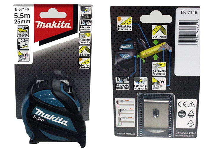 5.5mx25mm Thước cuộn thép Makita B-57146 5.5mx25mm Thước cuộn thép Makita B-57146
