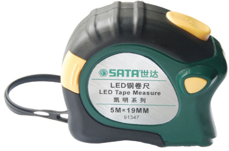 5m Thước cuốn thép có đèn led Sata 91-347 (91347) 5m Thước cuốn thép có đèn led Sata 91-347 (91347)