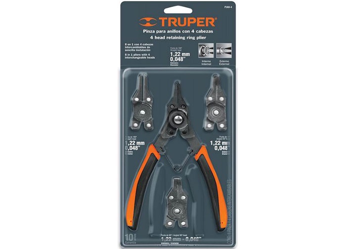 6" (150mm) Bộ kìm mở phe 4 đầu Truper 17355 (PIAN-4) 6" (150mm) Bộ kìm mở phe 4 đầu Truper 17355 (PIAN-4)