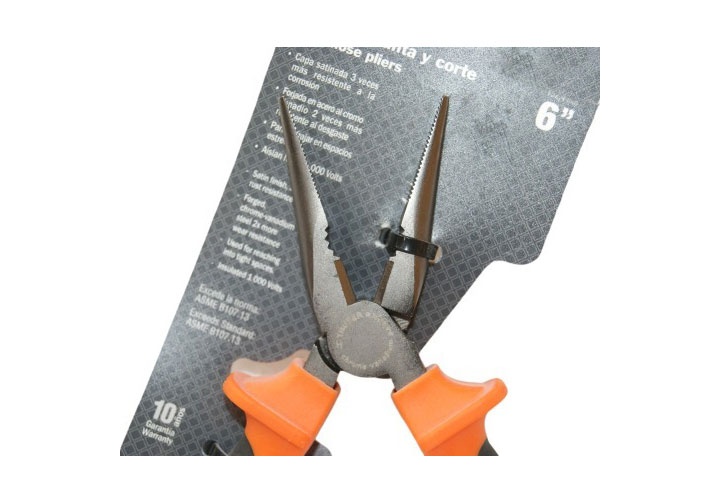 6" (150mm) Kìm mũi nhọn cao cấp cách điện 1000V Truper 17334 (T203-6X) 6" (150mm) Kìm mũi nhọn cao cấp cách điện 1000V Truper 17334 (T203-6X)