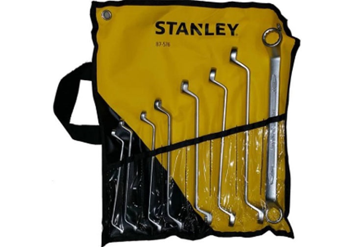 6-15mm Bộ cờ lê 2 đầu vòng góc lượn 75 độ 8 chi tiết Stanley 87-576-1 6-15mm Bộ cờ lê 2 đầu vòng góc lượn 75 độ 8 chi tiết Stanley 87-576-1