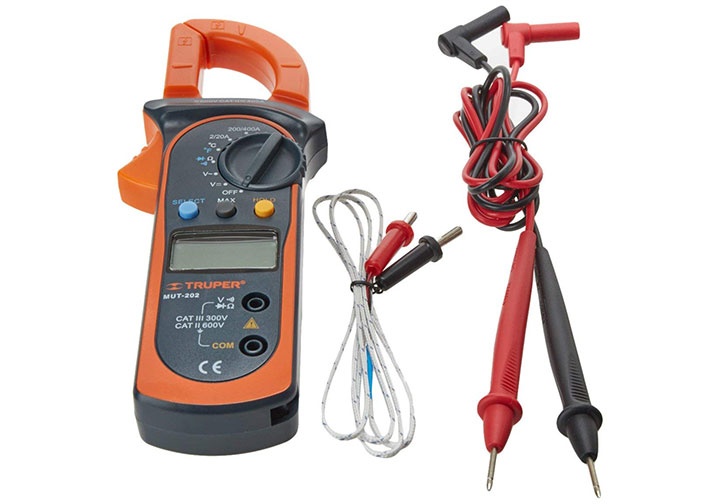 600V Ampe kìm đo dòng điện Truper 10404 (MUT-202) 600V Ampe kìm đo dòng điện Truper 10404 (MUT-202)