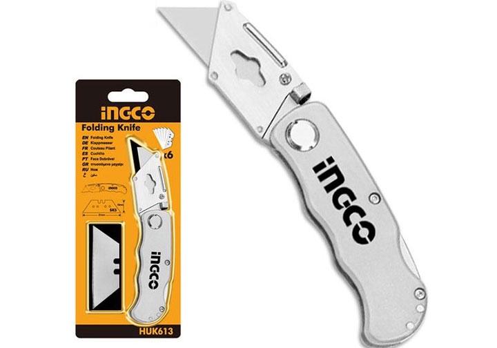 61x19mm Dao rọc xếp INGCO HUK613 61x19mm Dao rọc xếp INGCO HUK613