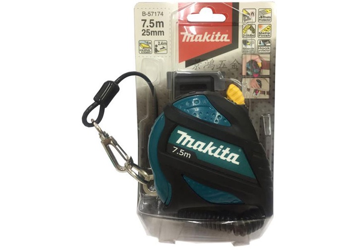 7.5m Thước cuốn thép đeo ngang hông Makita B-57174 7.5m Thước cuốn thép đeo ngang hông Makita B-57174