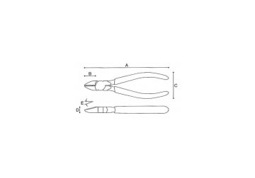 7" Kìm cắt Keiba N-217 7" Kìm cắt Keiba N-217