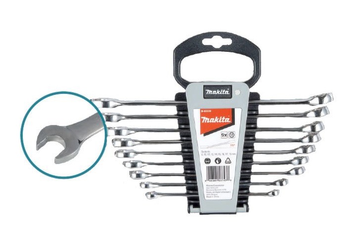 8-18mm Bộ cờ lê vòng miệng 9 chi tiết Makita B-65539 8-18mm Bộ cờ lê vòng miệng 9 chi tiết Makita B-65539