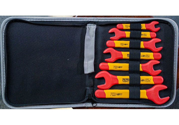 8-19mm Bộ cờ lê đầu miệng cách điện 7 chi tiết Total THKISPA0701 8-19mm Bộ cờ lê đầu miệng cách điện 7 chi tiết Total THKISPA0701