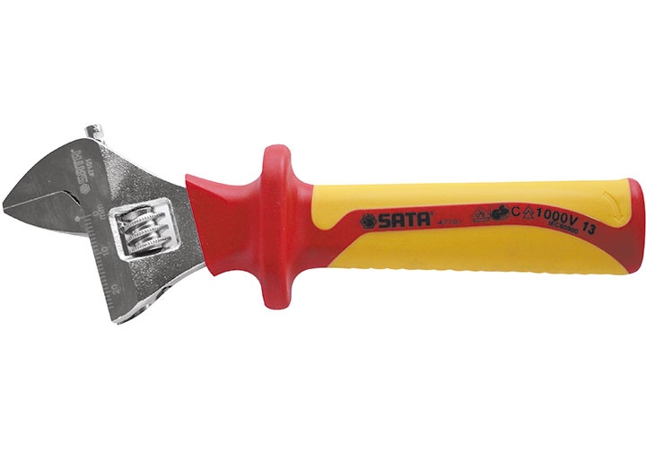 8" (200mm) Mỏ lết cách điện cầm tay Sata 47-102 (47102) 8" (200mm) Mỏ lết cách điện cầm tay Sata 47-102 (47102)