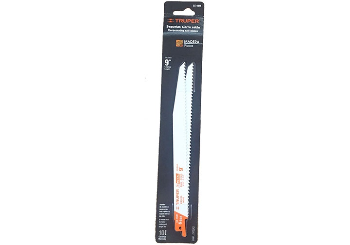 9" (230mm) Lưỡi cưa kiếm gỗ Truper 10788 (SE-96M) 9" (230mm) Lưỡi cưa kiếm gỗ Truper 10788 (SE-96M)