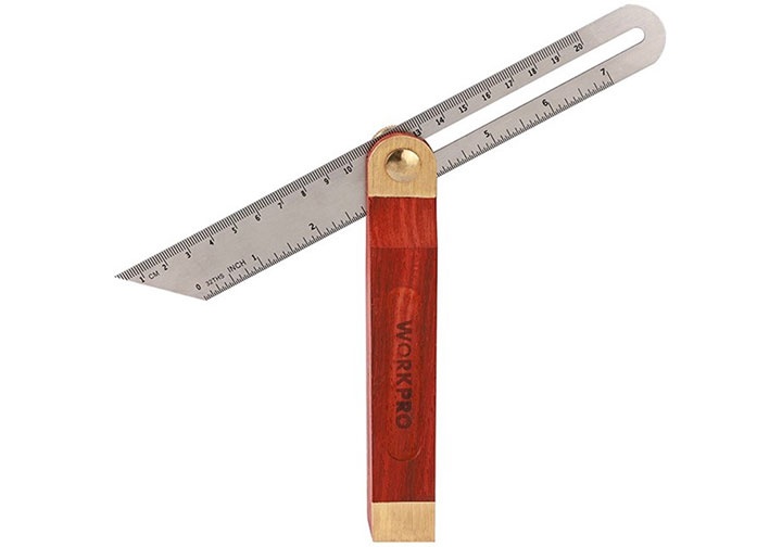 9" (230mm) Thước đo góc cán gỗ Workpro WP264006