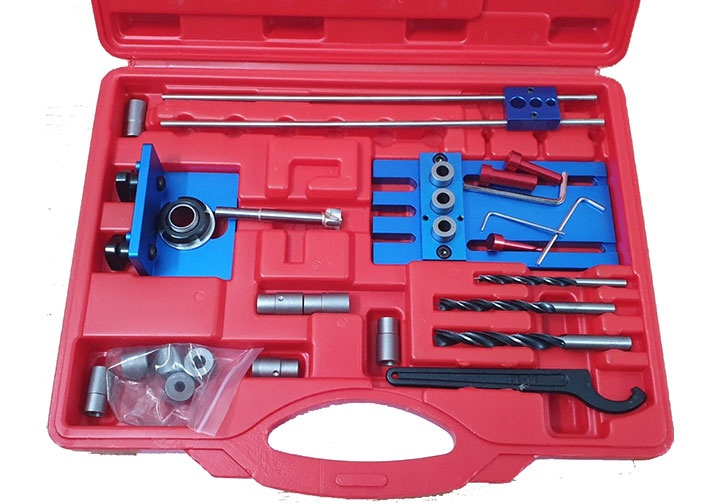 Bộ cữ khoan chéo và thẳng cao cấp đựng trong hộp nhựa Bộ cữ khoan chéo và thẳng cao cấp đựng trong hộp nhựa
